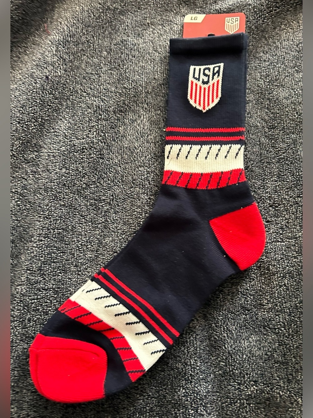 🇺🇸NWT-USA Soccer Crew Socks- Large